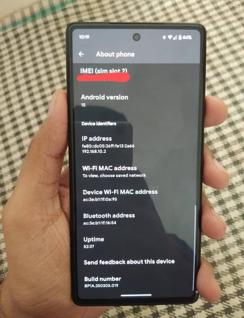 Google Pixel 6a 10/10 condition sim working 3