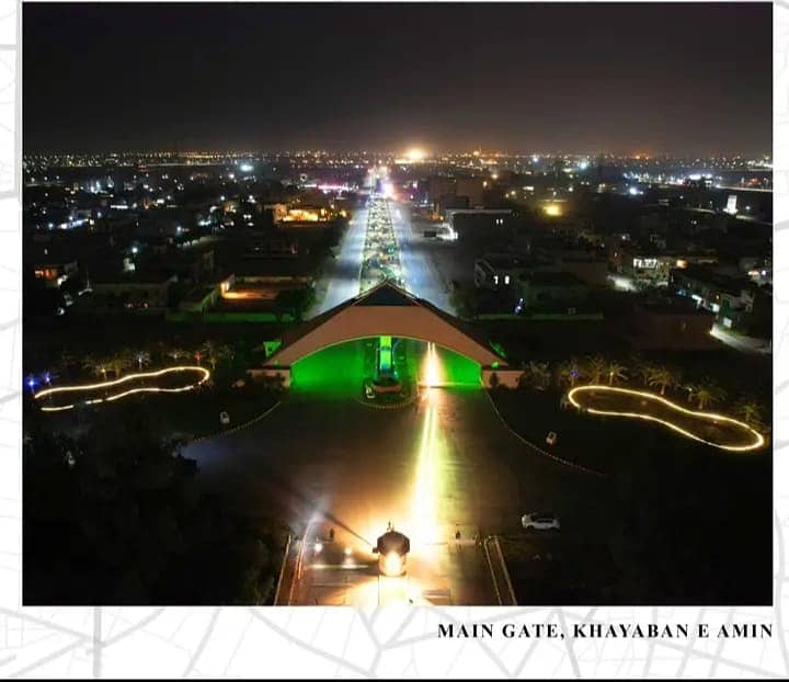 20MARLA CORNER RESIDENTIAL PLOT AVAILABLE FOR SALE AT PRIME LOCATION IN KHAYABAN-E-AMIN Q BLOCK 10