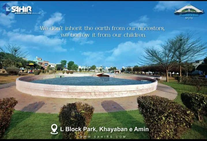 20MARLA CORNER RESIDENTIAL PLOT AVAILABLE FOR SALE AT PRIME LOCATION IN KHAYABAN-E-AMIN Q BLOCK 18