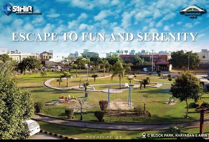 20MARLA CORNER RESIDENTIAL PLOT AVAILABLE FOR SALE AT PRIME LOCATION IN KHAYABAN-E-AMIN Q BLOCK 22