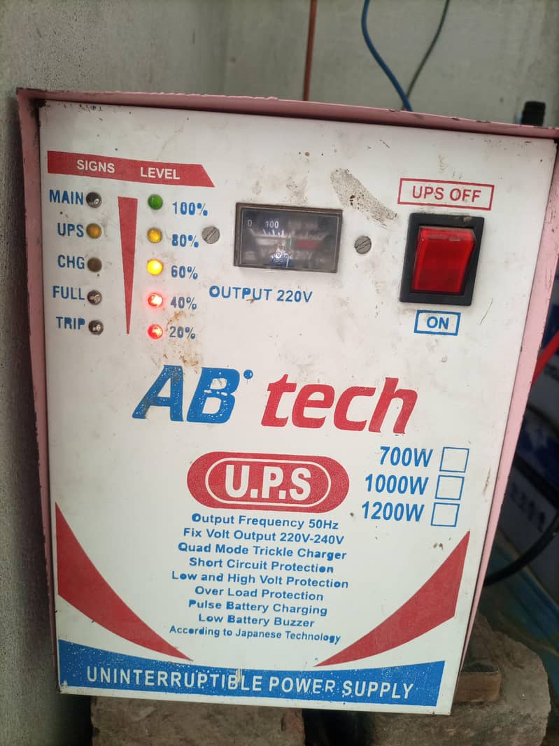 AB Teach UPS with 2 Sollar system 0