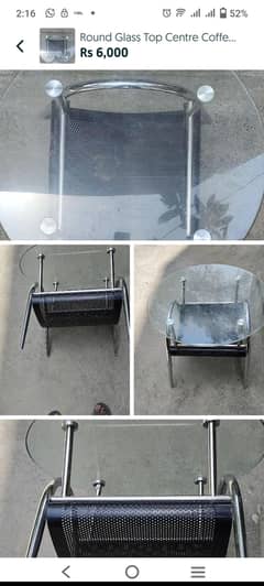 Round coffee table