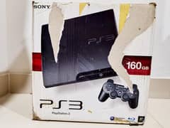 New box pack PS3 Slim 2 wireless controllers all cables 160gb