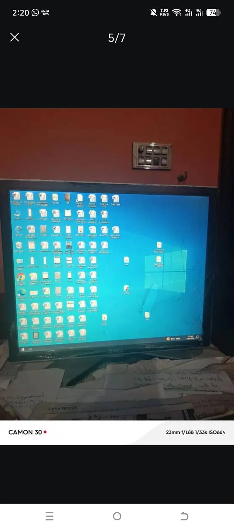 Complete Computer with Slim DELL Led & CPU 6