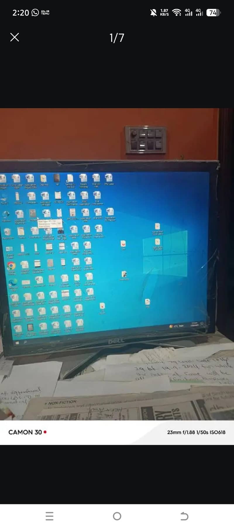 Complete Computer with Slim DELL Led & CPU 9