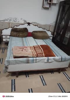 wooden bed