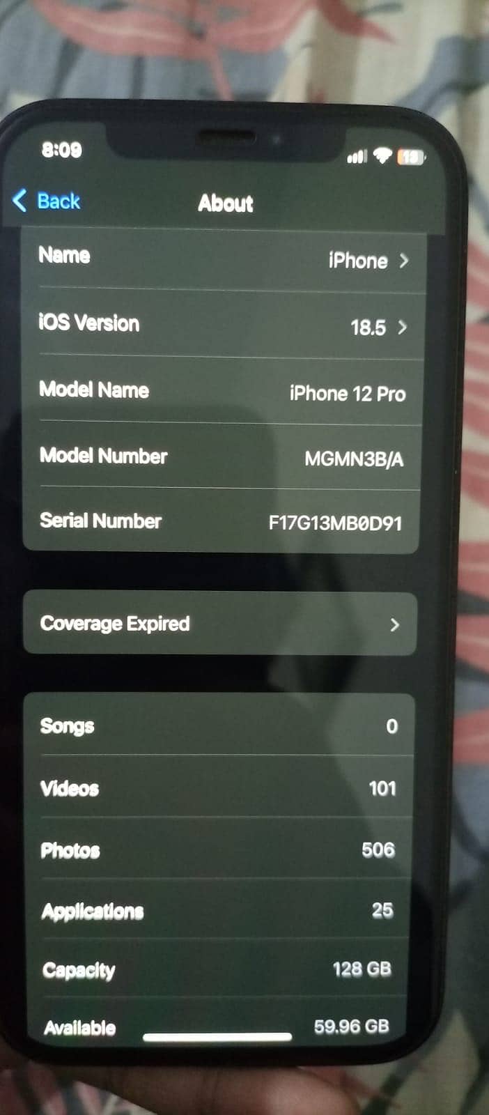 Iphone 12 pro non pta factory unlock sim time running with box 2