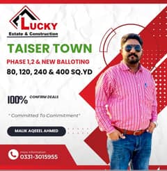 120 Sq. Yd. Near 160ft Road Sector 76/1 Taiser Town Phase 1 Scheme 45 Khi.