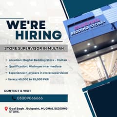 Supervisor For Retail Store Multan