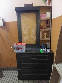 wood dressing table without glass