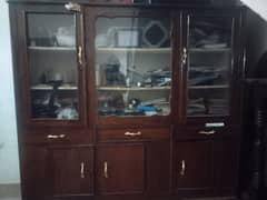 wooden showcase