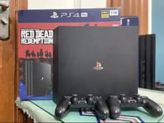 PS4 Pro 1 tb, 4k, online offline games both 10 by 10 condition