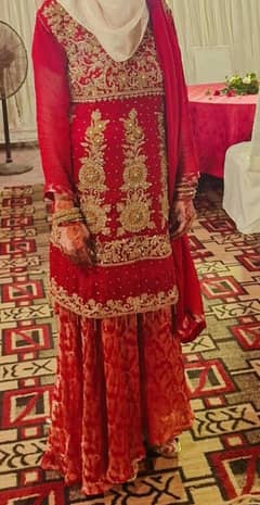 1 time used dress shirt with gharara and duppata