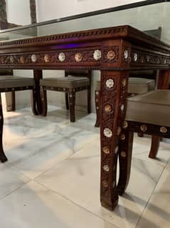 Pure wooden 8 seater dining table