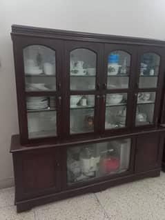 solid wooden showcase