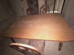 Dining Table (used) with free 3 chairs