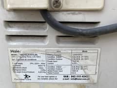 Haier AC split 1 ton 8/10 Condition Cooling Chill Genuine Total…