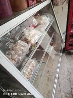 Glass and metal Counter for sale