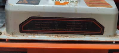 Generator 2.5 KW to 2.7 KW