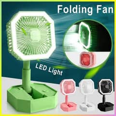 New Folding Air Cooling Table Fan For Summer  | With LED Lights |