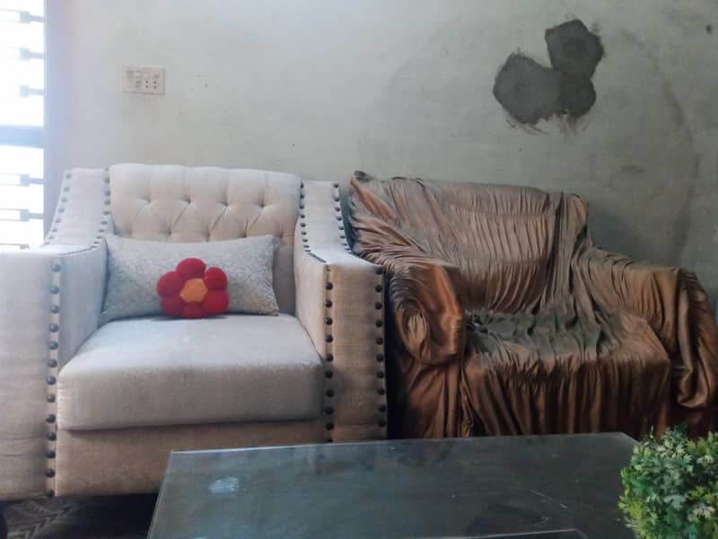 7 seater sofa set along with three tables (1 big table+2 small tables) 2