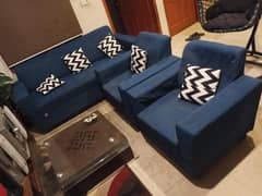 five seater sofa with 8mm centre table