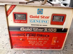 10000W genuine Gold Star power stabiliser.