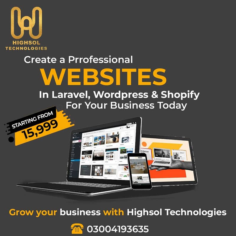 Web Development, Web Developer, Website Design, Shopify, WordPress 1