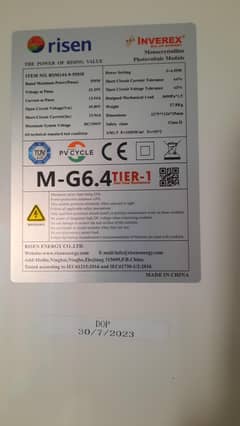 Inverex Risen 550w Solar Panels