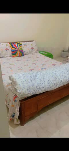 Double bed and 5 seater sofa set