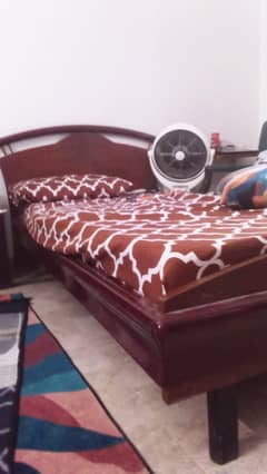 Single bed with single door wardrobe extra ordinary condition