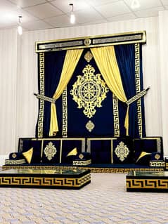 Arabic majlis, Curtains, Fabric, Furniture