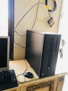Hp Tower Desktop Pc CPU With Monitor Heavy Software Easily Run