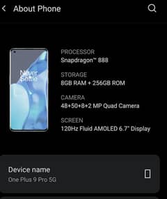 one Plus 9 Pro