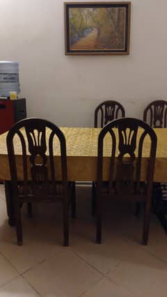 Dining table with Six Chairs
