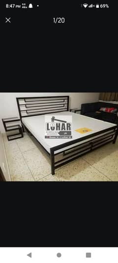 Iron double bed|King & Queen & single size bed ( 10 years warranty)