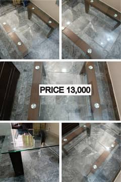 Wooden Glass Table | Center Table | Dining Table | Office Table