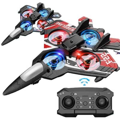 Remote Control Drone for Kids, Gesture RC Stealth Raptor Airplane, Qua