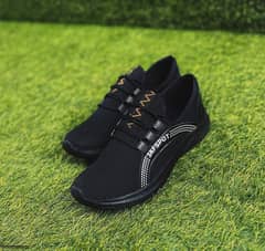 Men's casual Breathable fashion sneakers Black