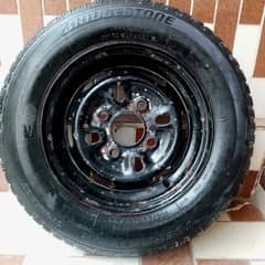Bridgestone Tubless tyre R12 -145/80 with Rim