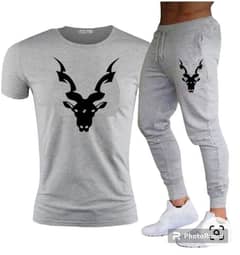 Tracksuit Set For Men's/Boy's-Black & Grey