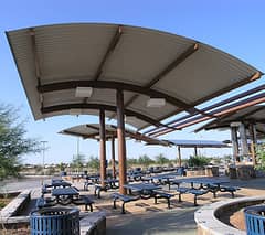Best Pvc Shade, Car Parking Shade, Car porch, Factory shed, Cafe Shed