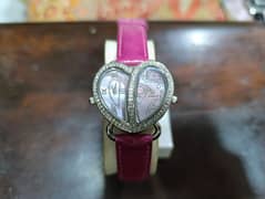 Beautiful Pink Watch Time Carly Rex Heart Stone double time Denmark
