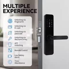 smart fingerprint electric door lock access control system airbnb