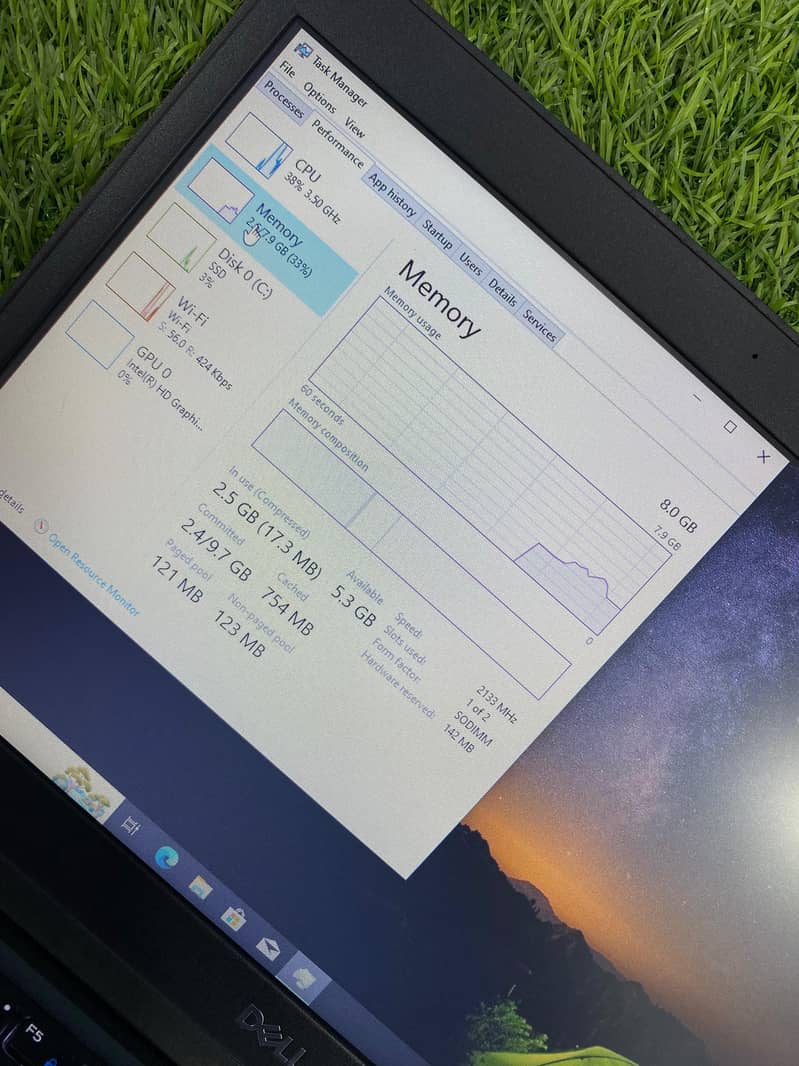 DELL LATITUDE i5-7th Generation ( U PROCESSOR )(8/256gb) 8