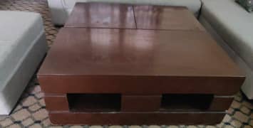 Shaped sofa set and table set