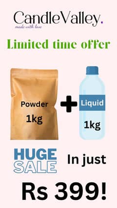 Jesmonite powder and liquid for casting.