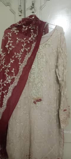 ladies georgette suit in good condition