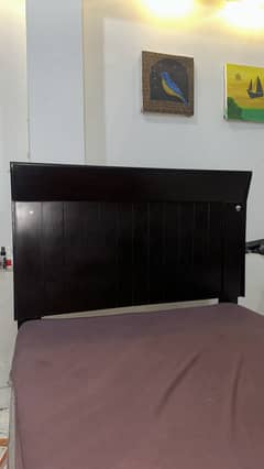 Single Wooden Bed