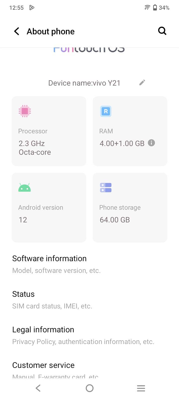 vivo y21 with box exchange possible android and iphone 5